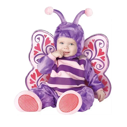 2024 New Arrival High Quality Baby Boys Girls Halloween Dinosaur Costume Romper Kids Clothing Set Toddler Co-splay Triceratops