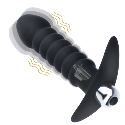 Threaded Anal Plug Dildo Vibrator Prostate Massage Beads Single Vibration Mode Stimulator Anal Plug Sex Toy For Men And Women