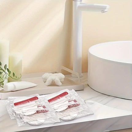 50pcs Premium Hotel Guest Welcome Kit - Fragrance-Free Toiletry Essentials with Makeup Remover Pads,Swabs & Nail File,for Hotels