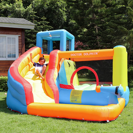 Inflatable Trampline Water Combo Bouncy Castle Jumping House With Blower Inflatable Bouncer Castle Kids Courtyard Games