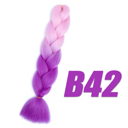 Wigundle Box Jumbo Kanekalon Braiding Hair Pre Stretched Synthetic Crochet Hair Braids Hair Extensions Accessories For Girls
