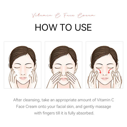 LAIKOU Vitamin C Face Cream Moisturizing Nourishing Japan Sakura Creams Uniform Skin Tone Beauty Facial Skin Care Product