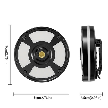 New multi-functional outdoor waterproof camping light, portable cap clip hook magnet RGB ambiance camping light