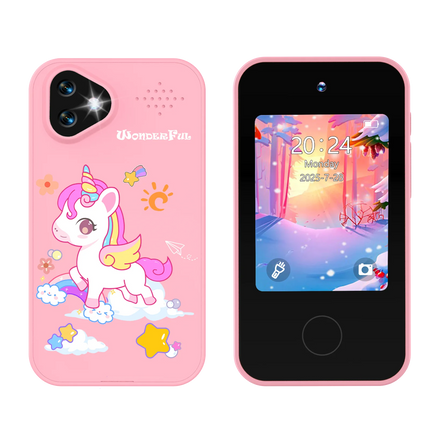 Kids Smart Phone Toy Dual Camera 1080P HD Educational Game Music Player Safe Mode Early Learning Toy Birthday Gift For Boys Girl