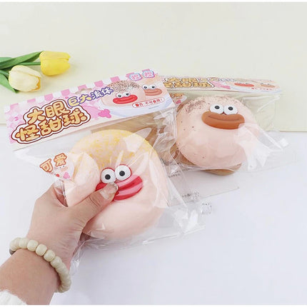 Slow Rebound Smushers Face Squish Funny Soft Sensory Pinch Ball Decompression Toy for Office Home Decor Novelty Gift for Adults