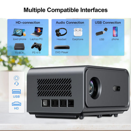 2026 new high definition intelligent Android projector home wall projection bedroom living room home theater projector