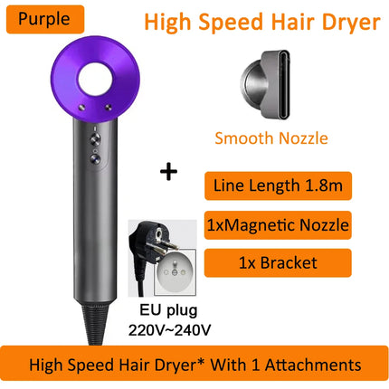 Professinal Negative Ion For Dyson Hair Dryer Hairdryer Leafless Constant Temperature High Speed Quick Dry Home Powerful Electri