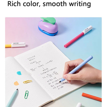KACO x PANTONE Gel Pens,28 Full Colors Annual Representative Color 0.5 Black Durable Writing High Capacity Signature Pens Kawaii