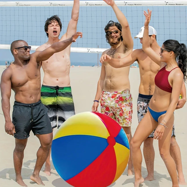 1pc Large Inflatable Beach Ball - Family Party Entertainment Supplies, Indoor Outdoor Game Seaside Party Sports Activity
