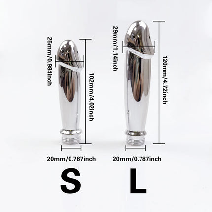 1Pcs, ABS anal vaginal douche, Conversion head for outdoor use, butt flush, multi-function enema, plug-in shower, sex toys
