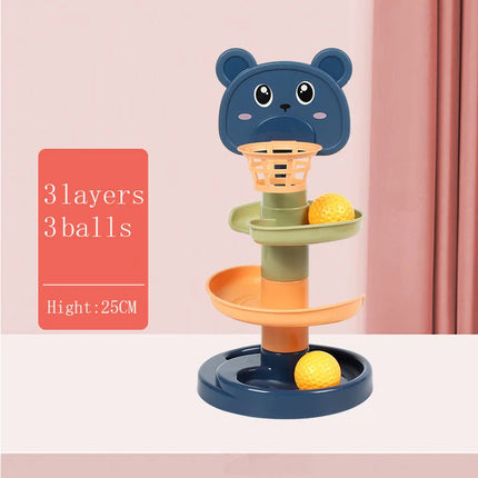 Montessori Stacking Toys for Babies 0 12M Rainbow Ring Stacker Baby Stacking Tower for Toddlers Educational Learning Sensory Toy