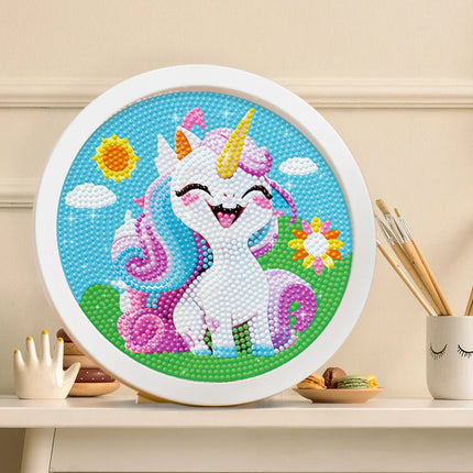 DIY Handmade Diamond Painting - Cartoon Unicorn Mermaid Mosaic Diamond Painting Set Gift - Toys for Girls - Home Decoration