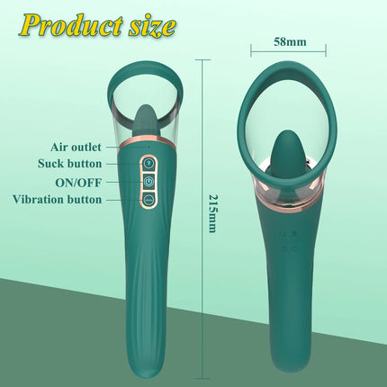 Tongue Licking with Sucking G Spot Vibrator 3 in 1 Sex Toys for Women Powerful Clitoral Nipple Oral Sucker Stimulation Massager