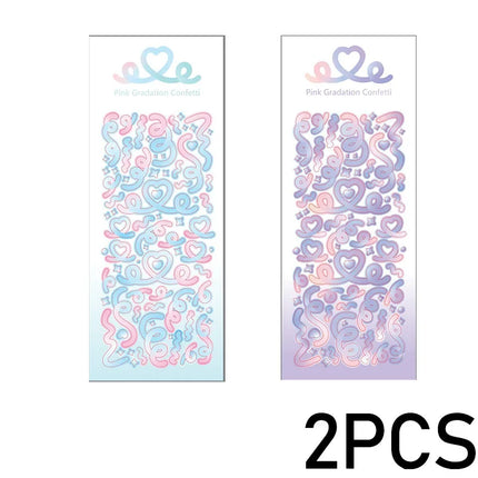 1PCS New Cute Kawaii Deco Stickers Korean Stickers Photocard Decor Kpop Decorative Toploader Scrapbooking Stickers Y 2k Samll