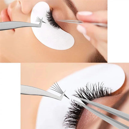 1PC  False Lashes Eyelashes Extension Tweezers 5 colors volume fans Pliers Nail Clips non-slip Professional Beauty make up Tools
