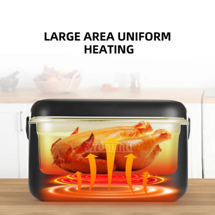 1300ml Insulated Water-Free Food Container Large Capacity Portable Heated Lunch Box Travel Loncheras Termicas