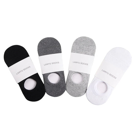 Fashion Men  Invisible Boat Socks Happy Male Ankle Slippers Meia Multifit Casual Low Cut Sock