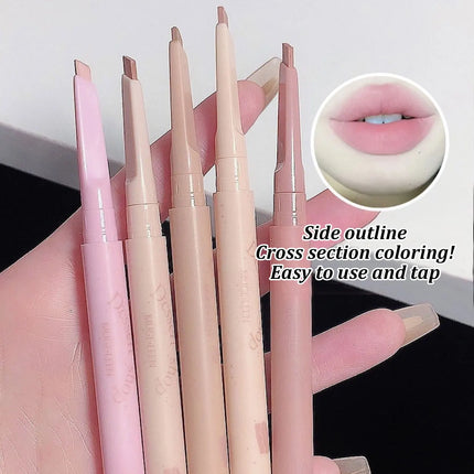 MUGE LEEN Dessert Lip Liner automatically swivel waterproof, long-laswet n wild Perfect Pout Gel Lip Liner | Comes Naturally