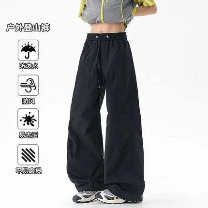 2026 Summer New Outdoor Water-Repellent Wrinkled Loose Men's Cargo Pants