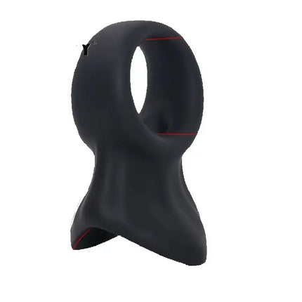 Soft Silicone Penis Ring Scrotum Bondage Cock Ring Sex Toys For Men Chastity Cage Testicle Bondage Lock Ring Adult Supplies