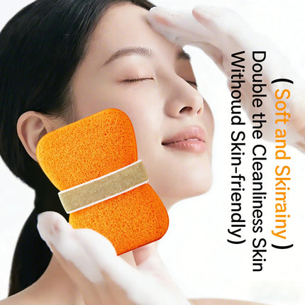 Facial Puff Deep Cleansing Gentle Foaming Sponge Soft Skin-Friendly Facial Cleansing Sponge