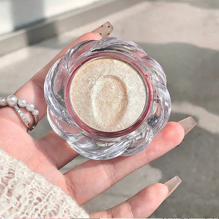 LEE INTO Dream Flower Highlight Powder Brightens and Contours Pearlescent Glitter No Flying Powder
