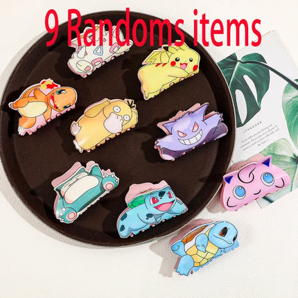 1PC/7PCS"Pokémon" cartoon character hair clip, multifunctional hair accessory