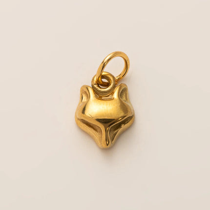 Animal Series Pendant Stainless Steel DIY Small Pendant Vacuum Plated 18K Gold Color-Preserving Accessory in Furnace