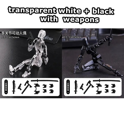 13 Action Figure Titan Multi-Jointed Movable Shapeshift Robot T13 Action Mannequin Character and Dog Figure Toys gifts for kids