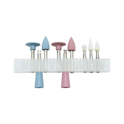 JUMTOP 9Pcs/Box Dental Composite Polishing Kit for Low Speed Handpiece Contra Angle Resin Sanding Polishing Set Dentistry Tool