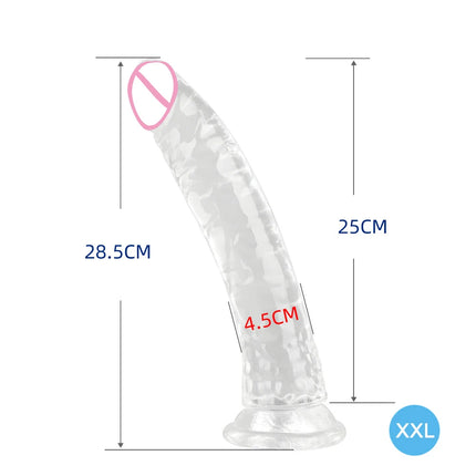 6 Size Realistic Dildo Jelly Penis Suction Cup Long Dildo Huge Sex Toys For Lesbian Women Female Masturbator Big Dick Fake Dick