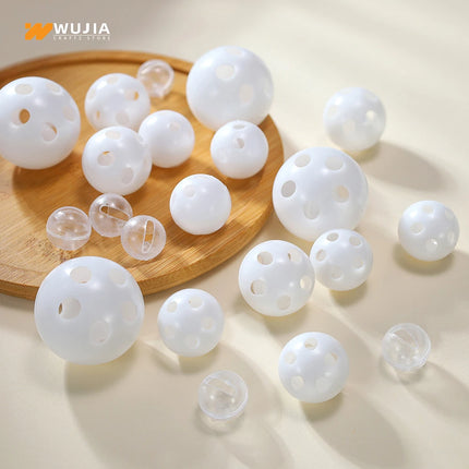 30/50/100pcs Plastic Rattle Bell Balls Squeaker Pet Baby Toys DIY Rattle Beads Noise Maker Repair Fix Dog Plush Doll Accessories