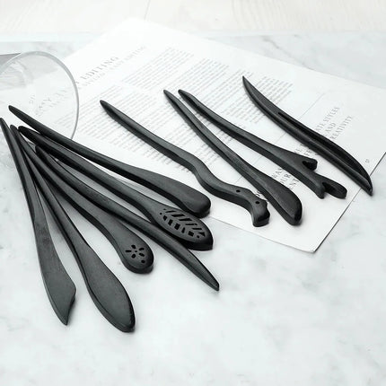Vintage Simple Hair Accessories Chinese Style Wooden Hair Clips Antiquity Handmade Traditional Hair Fork Retro Hair Sticks 2025