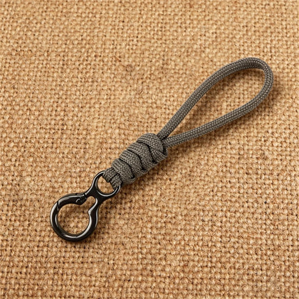 Outdoor Paracord Keychain with Trigger Snap Hook Hand-Woven Survival Camping Hiking Accessories for Car Keys Backpack EDC Gear
