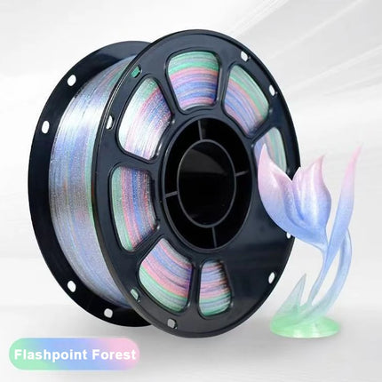 1.75mm 3D Printer Filament  PLA Crystal flash point rainbow Printing Material 1Kg, 500g, 250g Filament Crystal Sparkle Forest