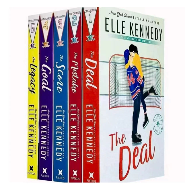 1 book Off Campus vol.1/2/3/4/5 by Elle Kennedy The Deal/The Mistake/The Score/The Goal/The Legacy/ College Hockey Romance Novel