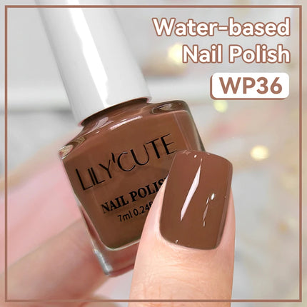 LILYCUTE 7ml Matte Nail Polish Velvet Effect Pearl Shell  Air Dry Nail Art Varnish No Need Lamp Manicure Glitter Nail Care Polis