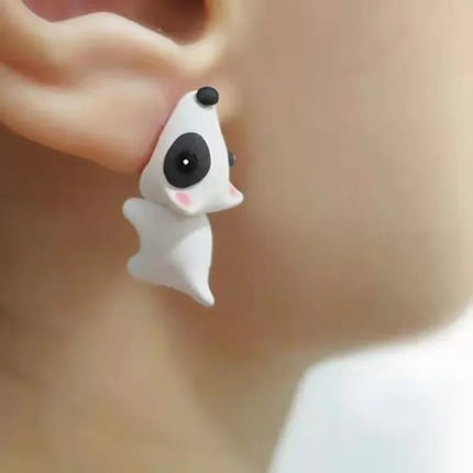 Cartoon Animal Biting Stud Earrings Women Cute Shark Dinosaur Open Mouth Resin Piercing Earring Ear Studs Girls Funny Jewelry