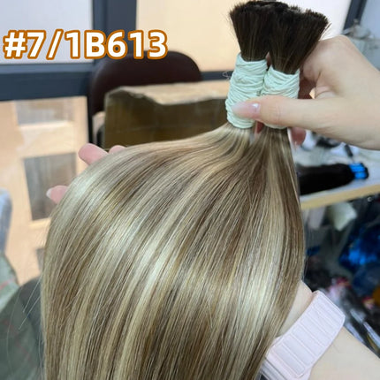 100% Human Hair for Women Straight Keratin Flat Tip Capsule High Quality Flat Tip Hair Extension Human Hair Natural 613# Ombre
