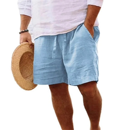 2026 New Men's Beach Pants Joggers Fashion Cotton Linen Sweatpants Casual Pants Hawaiian Vacation Loose Spring/Summer Long M-4XL