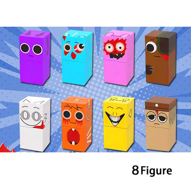 Rhythm Magnetic Cube Box Magnetic Building Blocks Sprunki Set Model Sensory Puzzle Building Children's Educational Toy STEM Gift