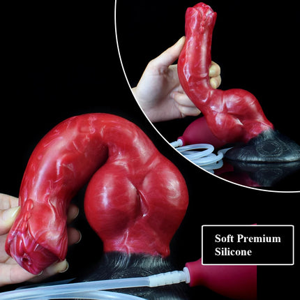 NNSX Ejaculation Dildo with Strong Suction Cup Wolf/Dog Anal Plug Silicone Adult Sex Toy Anal Dilator G-spot Massage Masturbation