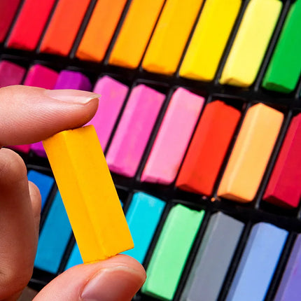 6/24/32/48/64 Color Chalk Set Soft Oil Pastel Square Drawing Sketch Stick Crayons Pastel Sticks Set for Beginners Art Painting