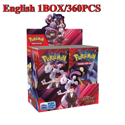 90/360PCS Pokémon Card Packs 151， ASCENDED HEROES 。Evolutions,PALDEAN FATES,English Reinforcement,Battle Transaction Card Gift