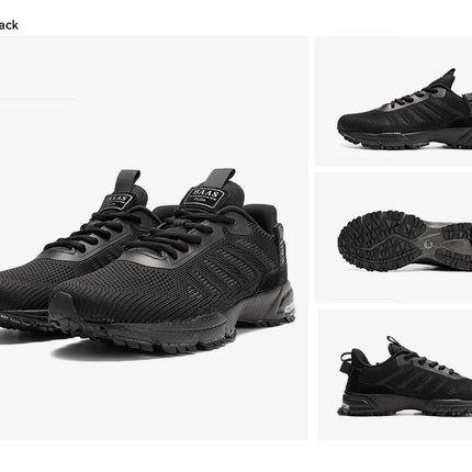 Baasploa Men Running Shoes Lightweight Breathable Jogging Sport Shoes Male Lace-up Fashion Comfort Casual Sneakers Non-slip
