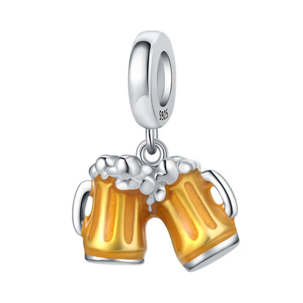 S925 Sterling Silver Charm Bead Angel Prayer Travel Memorial Pendant Fine Birthday Gift Fit Bangle Bracelet Necklace DIY Jewelry