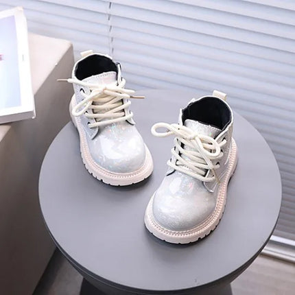 Winter Girls New Short Boots Children British Style Soft Sole Lightweight Boots Ankle-high Unisex Boys Shoes Size 21-30