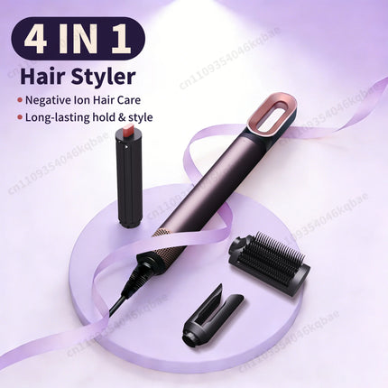 6 IN 1 Multil Hair Styler 1500W Hair Dryer Brush with Auto Wrap Curls (L/R) Fast Drying Frizz-Free Volume Hair Styler Set Gift
