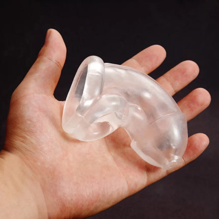 18+ Adults Cock Cages Penis Sleeve Male Soft Penis Ring Reusable Condom Penis Extension Chastity Device Sex Toy for Men Sex Shop