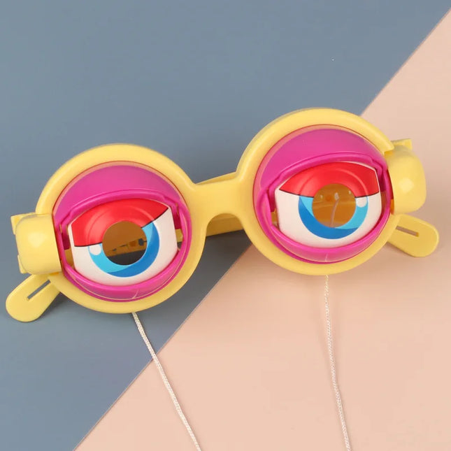 1Pairs Halloween Crazy Eyes Kids Funny Glasses Toy Novelty Creative Gag Prop Eyewear for Party Costume Joke Accessory